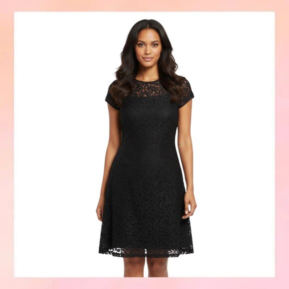 LOFT Dresses & Skirts - Ann Taylor LOFT Women's Lace Overlay Mini Dress 12